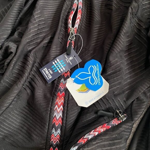 Running Sport Track Jacket Full Zip Workout Athletic Fitness w/ Thumb Holes - Picture 4 of 8